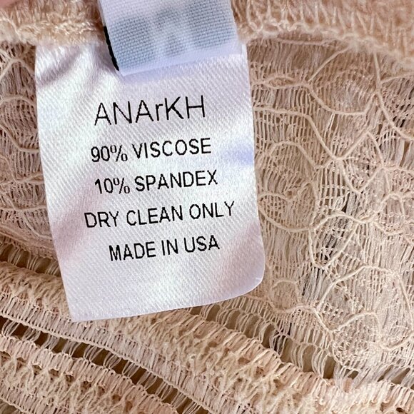 Anarkh Lace Sleeveless Top in 'Vintage Ivory' Size Medium Made in USA / Coquette - Picture 6 of 14